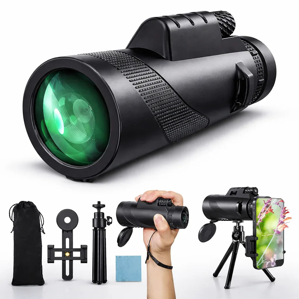 Telescopio Monocular Profesional 16x Vision Pro – Observa el Mundo con Claridad Extrema 90% OFF