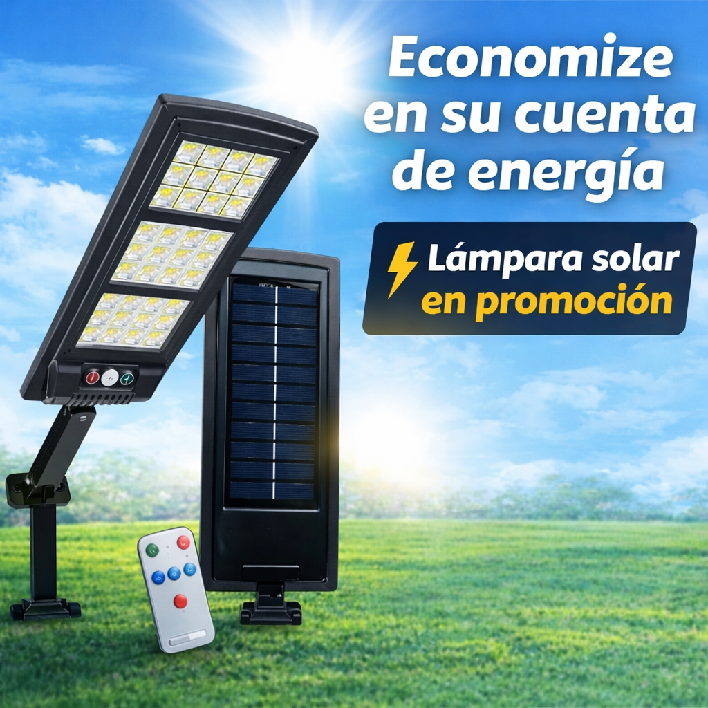 AHORRA HASTA 72% DE ENERGÍA - SUNLIGHT - Foco Mini Solar Para Exteriores (OFF)