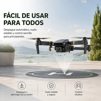 SKYCAM PRO™ | Dron profesional con doble cámara 4K, despegue automático y transmisión Wifi en directo al móvil. Captura fotos y vídeos de calidad. (Solo Hoy Incluye maletín rígido + 2 baterías GRATIS para volar todo el día)
