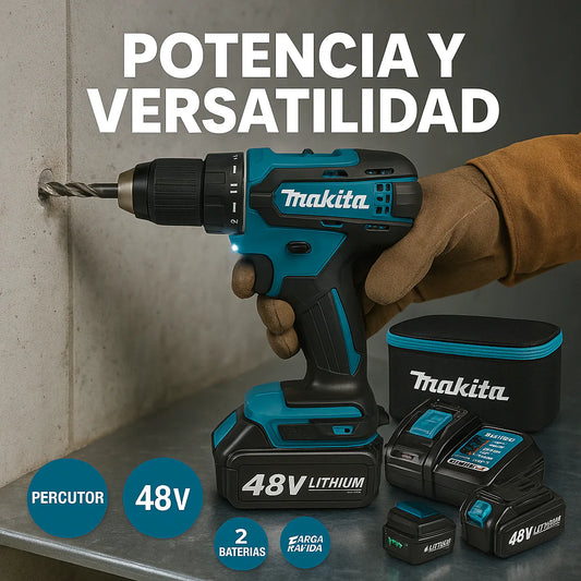 [2X1 OFERTA BLACK FRIDAY] - KIT TALADRO INALÁMBRICO y IMPACTO + 26 ACCESORIOS + 2 BATERIAS REGALO