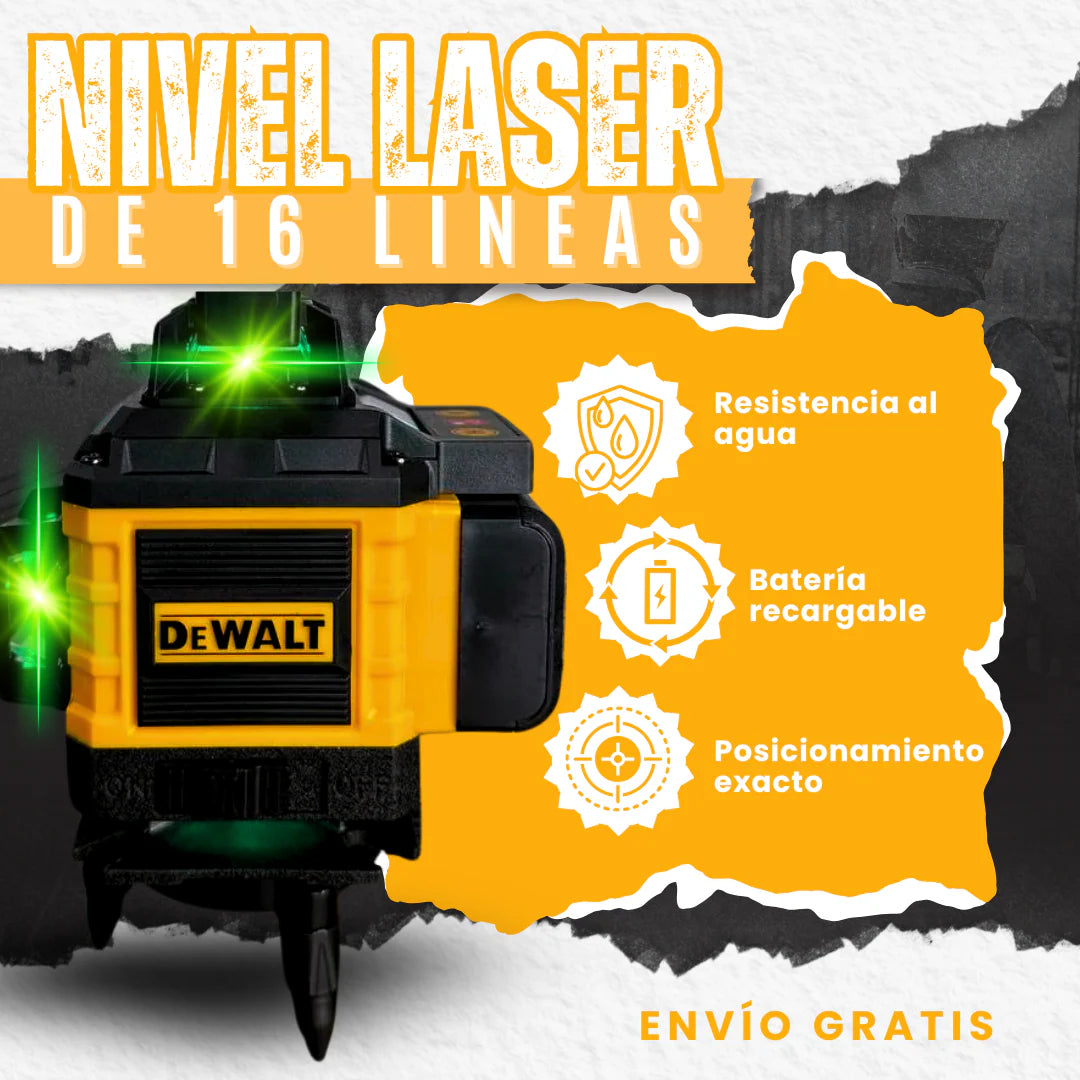 DeWalt - NIVEL LASER PRO3 DE 16 LINEAS COMPACT - SUPER DESCUENTO