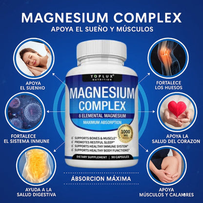 Magnesio Complex™ 8 en 1 – Equilibrio Corporal Completo 1000mg - KIT 3 MESES