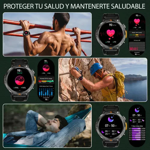 [LIQUIDACIÓN  - COMPRA 1 Y GANA 7 MANILLAS] TRAILBLAZE - EL RELOJ INTELIGENTE CON RESISTENCIA MILITAR + CARGADOR INALÁMBRICO REGALO